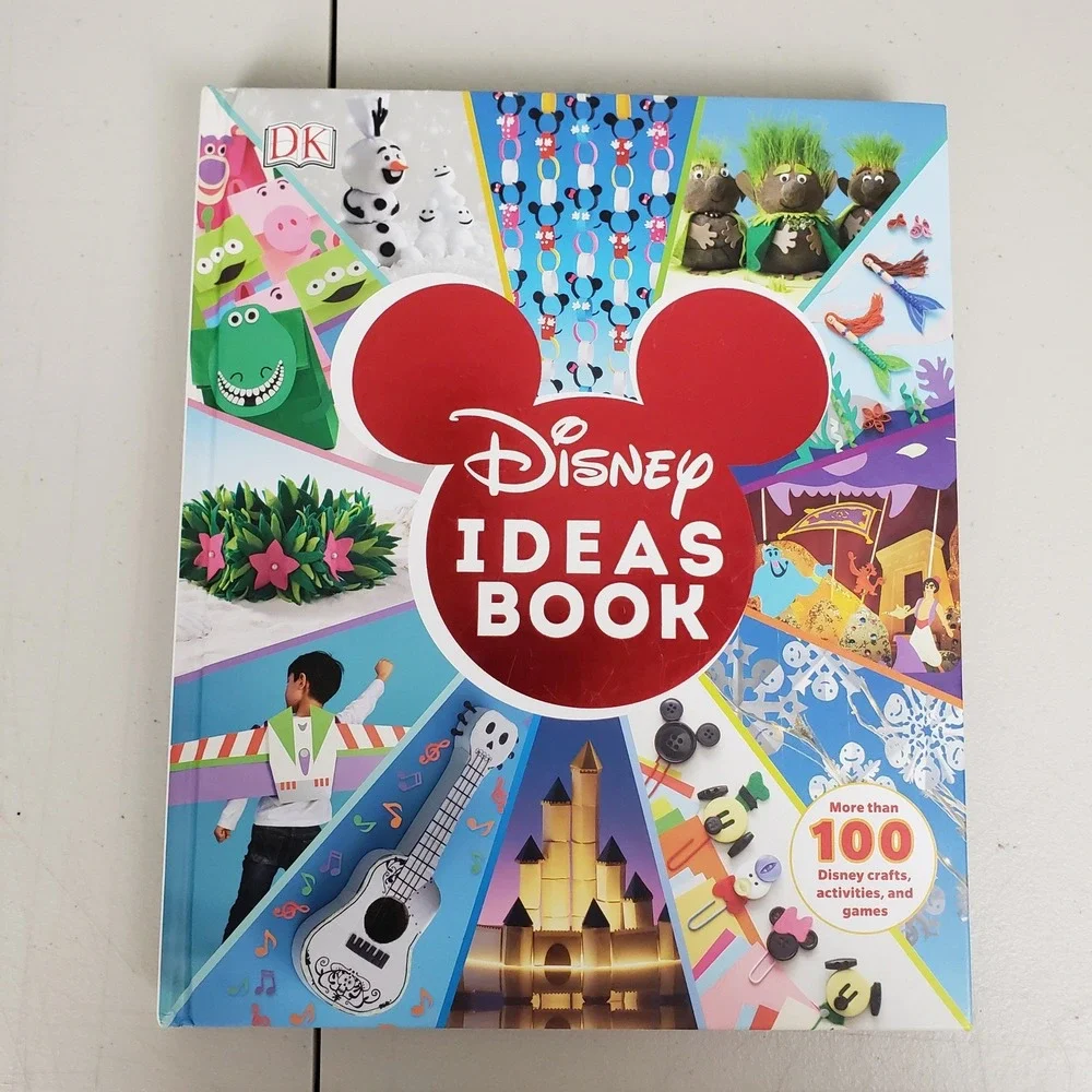 Disney Ideas Book Hardcover 100+ Crafts Activities Games DK Elizabeth Dowsett